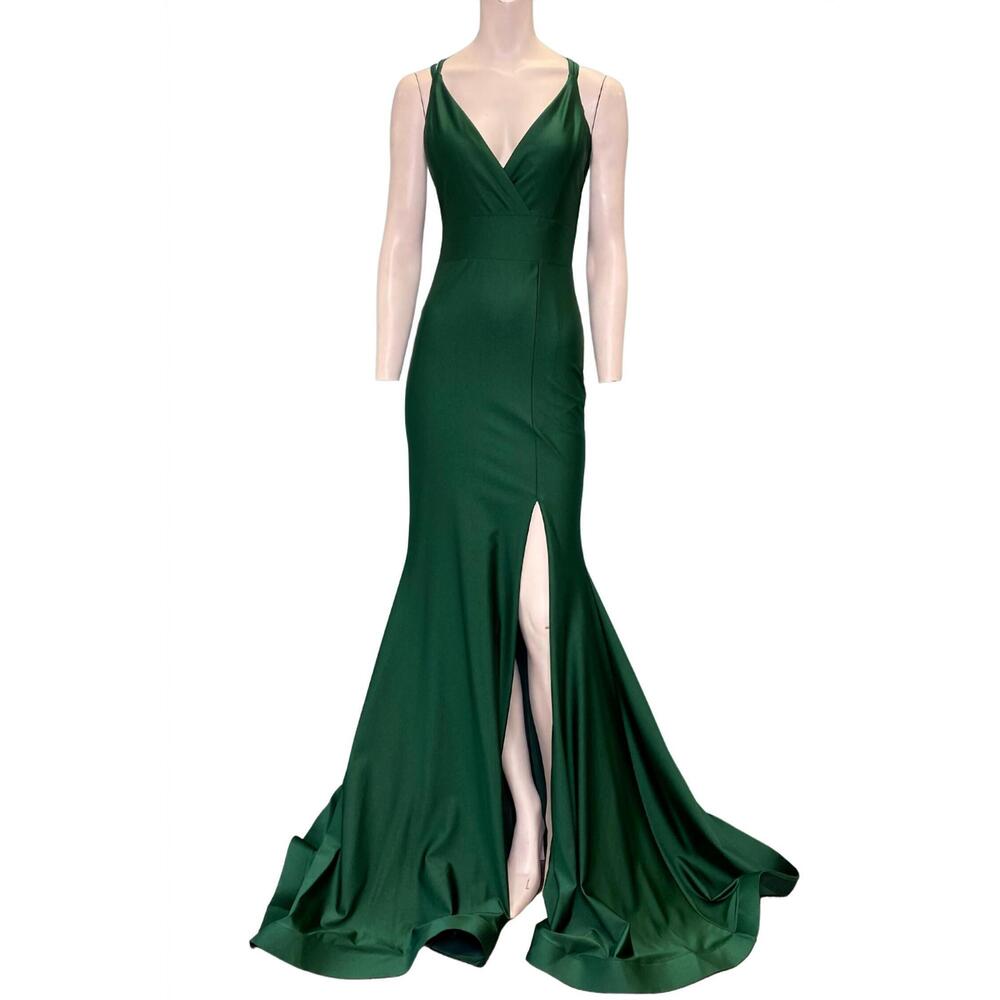 NEW JESSICA ANGEL evening gown in hunter green